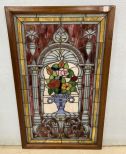 Stain Glass Framed Panel