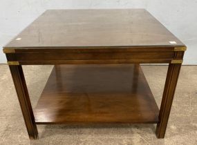 Square Mahogany Cocktail Table