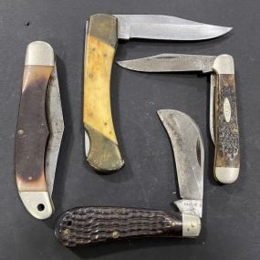 Four Collectible Pocket Knives