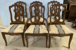 Six Country French Style Dining Chairs