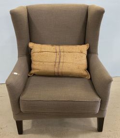 Modern Charcoal Grey Upholstered Chair