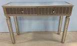 Contemporary Mirrored Sofa/Wall Console Table