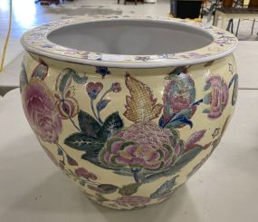 Chinese Porcelain Rose Bowl Planter