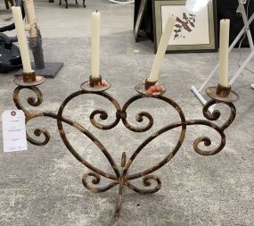 New Wrought Iron Candle Holder