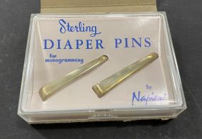 Sterling Diaper Pins by Napier