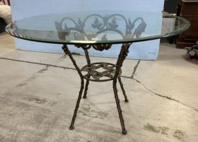 Round Glass Top Breakfast Table