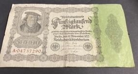 Large German Note 1922-50000 mark