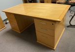 Like New Maple Executive Office Desk