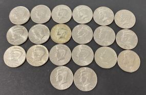 Twenty 1970's Kennedy Half Dollar Coins