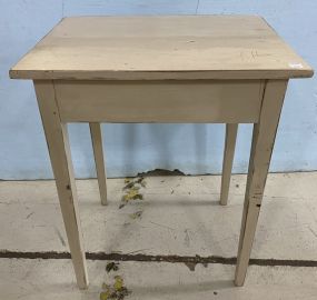 Primitive Style Painted Side Table