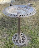 Metal Outdoor Bird Bath Stand