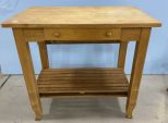 Vintage Used Butcher Kitchen Island