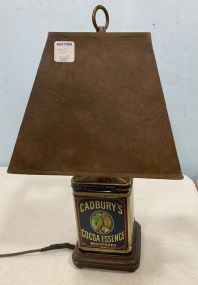 Cadbury's Cocoa Essence Tin Lamp