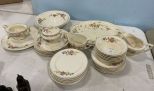 Vintage Flower Pattern Porcelain China Set