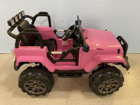 Pink Electric Child's Jeep