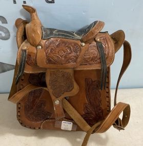 Leather Horse Saddle Purse