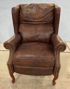 Leather Nail Head Recliner