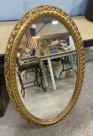 Gold Gilt Oval Mirror