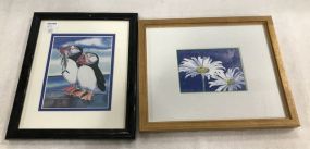 Diana Dabinett Penguins and Neetsie Gary Floral Print