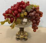 Pressed Glass Center Piece Fruit Bowl