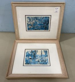 Pair of Eilsen Seity Signed Prints