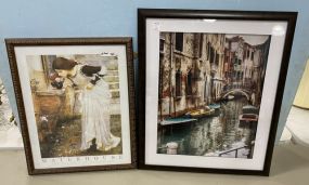 Waterhouse The Shrine Print and Print of Italian Waterway