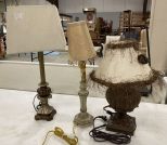 Three Decorative Table Lamps