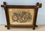 Vintage Gold Bless Our Home Framed Print