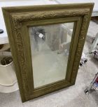 Vintage Wood Framed Wall Mirror