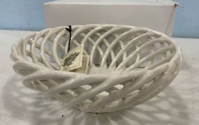 Eucalyptus Stoneware Biscuit Basket