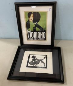 Two Decorative Framed Prints