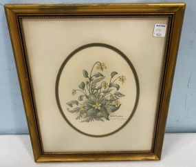 Nellie Meadows Signed Floral Print