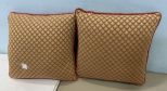 Two Decorative Throw Pillows