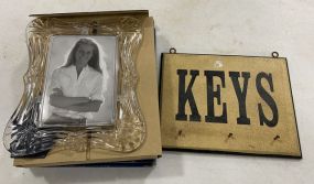 Mikasa Picture Frame and Keys Wall Holder