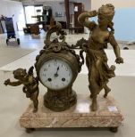 Vintage Figural Mantle Clock