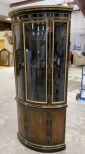 Drexel Heritage Black Lacquer Corner Cabinet