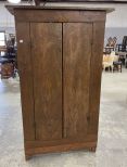 Large Hand Hewn Cyprus Lenin Press Cupboard