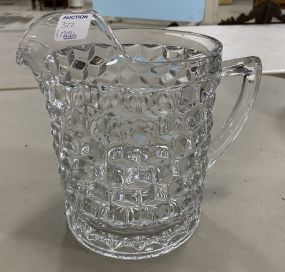 Fostoria Cube Pattern Water Pitcher