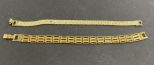 Two Marked 14 K Gold Bracelets