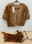 Mink Fur Stole and Mink Scarf