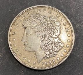 1921 Morgan Silver Dollar