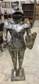 Metal Decorative Knight Statue