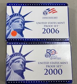 Two United States Mint Proof Set 2000, 2006