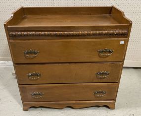 Early American Style Maple Dry Sink Chest