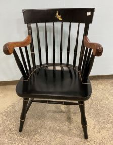 Black Lacquer Arm Chair