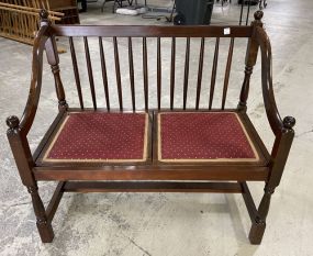 Colonial Style Cherry Waiting Bench