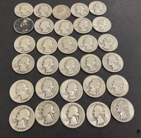 Thirty 1941 Silver Quarters