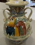Casal He Choen Mexico Hand Painted Pottery Vase