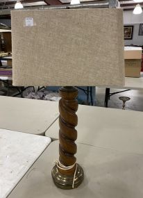 Modern Spiral Wood Lamp