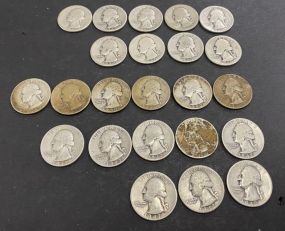 Twenty Three Silver Quarters
